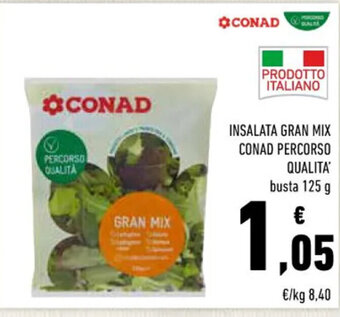 Conad Superstore INSALATA GRAN MIX CONAD PERCORSO QUALITA' 125 g offerta