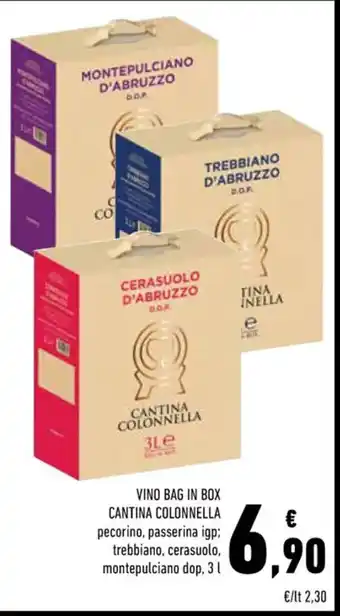 Conad Superstore VINO BAG IN BOX CANTINA COLONNELLA 3 l offerta