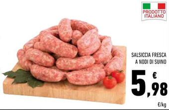 Conad Superstore SALSICCIA FRESCA A NODI DI SUINO offerta