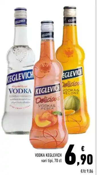 Conad Superstore VODKA KEGLEVICH vari tipi, 70 cl offerta