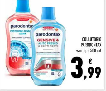 Conad Superstore COLLUTORIO PARODONTAX vari tipi, 500 ml offerta