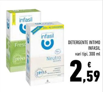 Conad Superstore DETERGENTE INTIMO INFASIL vari tipi, 300 ml offerta