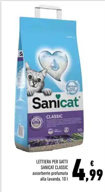 Conad Superstore LETTIERA PER GATTI SANICAT CLASSIC 10 l offerta