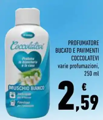 Conad Superstore PROFUMATORE BUCATO E PAVIMENTI COCCOLATEVI varie profumazioni, 250 ml offerta
