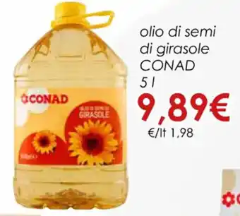 Conad Superstore olio di semi di girasole CONAD 5 l offerta