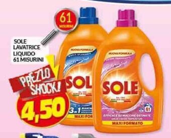 Risparmio Casa SOLE LAVATRICE LIQUIDO 61 MISURINI offerta