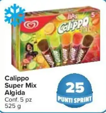 Carrefour Calippo Super Mix Algida Conf. 5 pz 525 g offerta