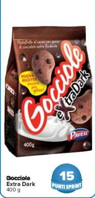 Carrefour Gocciole Extra Dark 400 g offerta