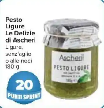 Carrefour Pesto Ligure Le Delizie di Ascheri 180 g offerta