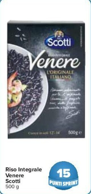 Carrefour Riso Integrale Venere Scotti 500 g offerta