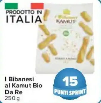 Carrefour I Bibanesi al Kamut Bio Da Re 250 g offerta