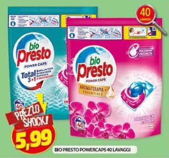 Risparmio Casa BIO PRESTO POWERCAPS 40 LAVAGGI offerta