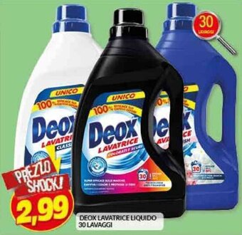 Risparmio Casa DEOX LAVATRICE LIQUIDO 30 LAVAGGI offerta