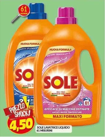 Risparmio Casa SOLE LAVATRICE LIQUIDO 61 MISURINI offerta