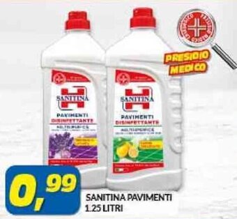 Risparmio Casa SANITINA PAVIMENTI 1.25 LITRI offerta