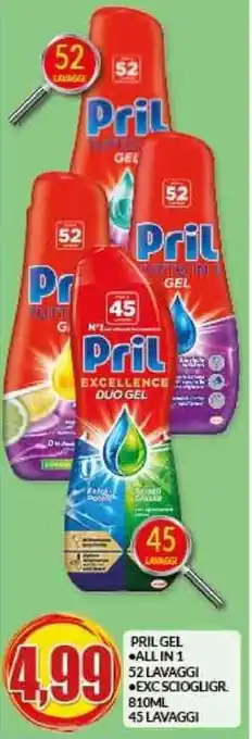 Risparmio Casa PRIL GEL ALL IN 1 52 LAVAGGI offerta