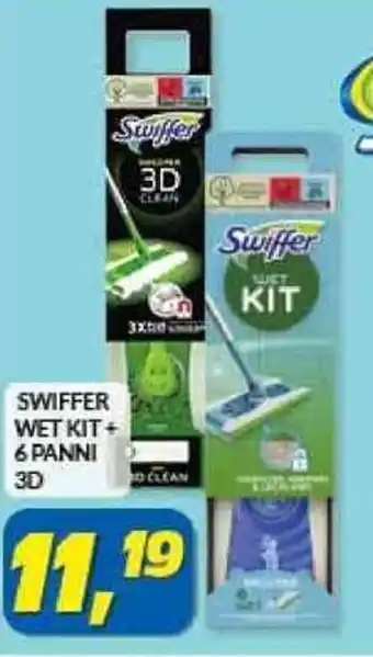 Risparmio Casa SWIFFER WET KIT+ 6 PANNI 3D offerta
