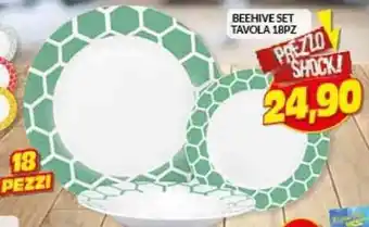 Risparmio Casa BEEHIVE SET TAVOLA 18PZ offerta