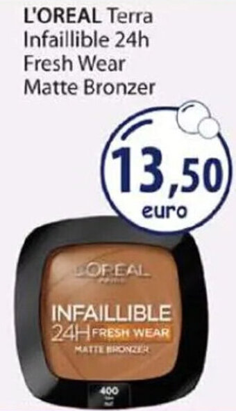 Acqua & Sapone L'OREAL Terra Infaillible 24h Fresh Wear Matte Bronzer offerta