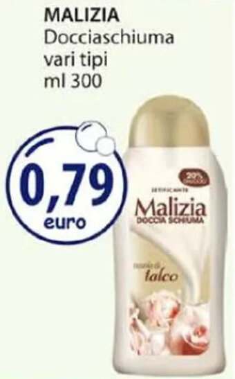 Acqua & Sapone MALIZIA Docciaschiuma vari tipi ml 300 offerta