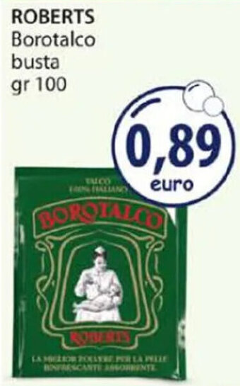 Acqua & Sapone ROBERTS Borotalco busta gr 100 offerta