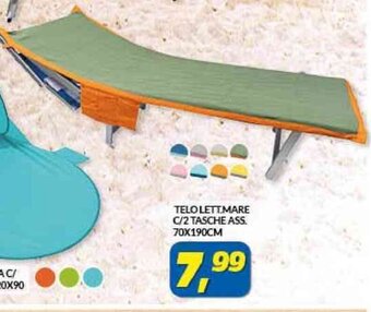 Risparmio Casa TELO LETT.MARE C/2 TASCHE ASS. 70X190CM offerta
