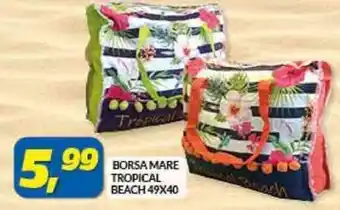 Risparmio Casa BORSA MARE TROPICAL BEACH 49X40 offerta