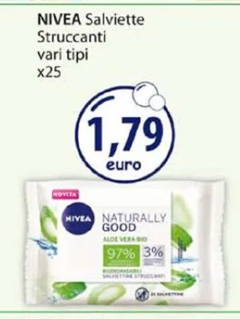 Acqua & Sapone NIVEA Salviette Struccanti vari tipi x25 offerta