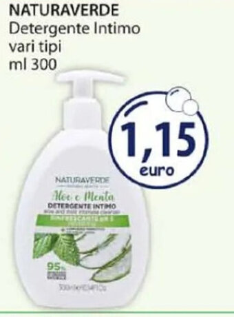 Acqua & Sapone NATURAVERDE Detergente Intimo vari tipi ml 300 offerta