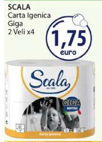 Acqua & Sapone SCALA Carta Igenica Giga 2 Veli x4 offerta
