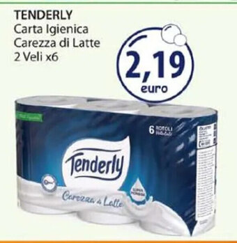 Acqua & Sapone TENDERLY Carta Igienica Carezza di Latte 2 Veli x6 offerta
