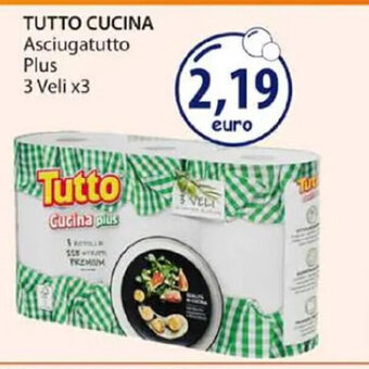 Acqua & Sapone TUTTO CUCINA Asciugatutto Plus 3 Veli x3 offerta