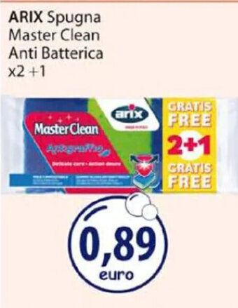 Acqua & Sapone ARIX Spugna Master Clean Anti Batterica x2+1 offerta