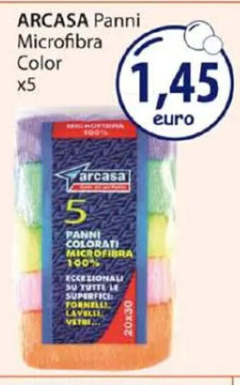 Acqua & Sapone ARCASA Panni Microfibra Color x5 offerta