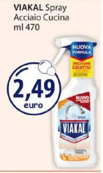 Acqua & Sapone VIAKAL Spray Acciaio Cucina ml 470 offerta