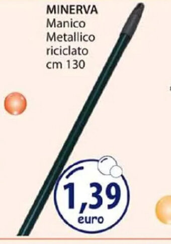 Acqua & Sapone MINERVA Manico Metallico riciclato cm 130 offerta