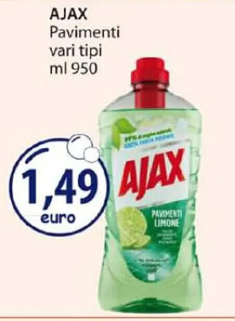 Acqua & Sapone AJAX Pavimenti vari tipi ml 950 offerta