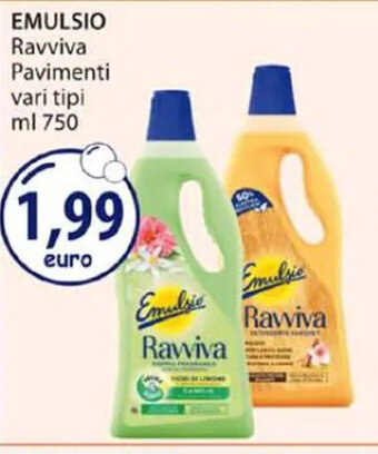 Acqua & Sapone EMULSIO Ravviva Pavimenti vari tipi ml 750 offerta