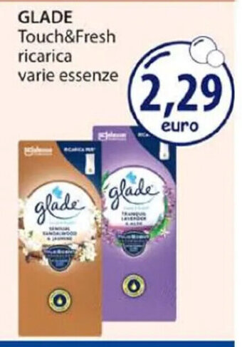 Acqua & Sapone GLADE Touch&Fresh ricarica varie essenze offerta