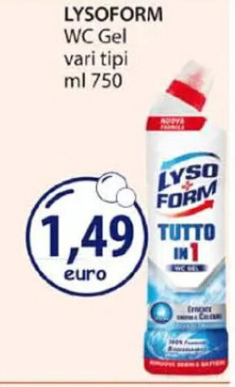 Acqua & Sapone LYSOFORM WC Gel vari tipi ml 750 offerta