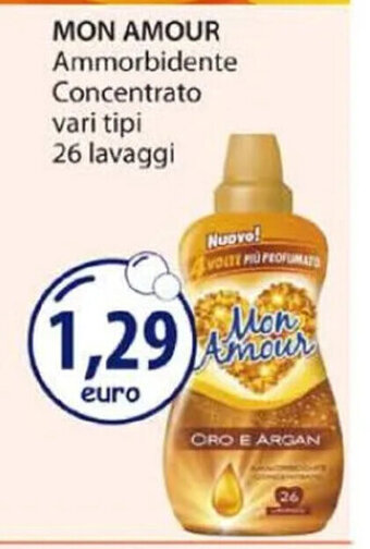 Acqua & Sapone MON AMOUR Ammorbidente Concentrato vari tipi 26 lavaggi offerta