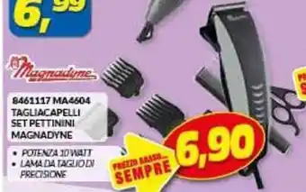 Risparmio Casa 8461117 MA4604 TAGLIACAPELLI SET PETTININI MAGNADYNE offerta