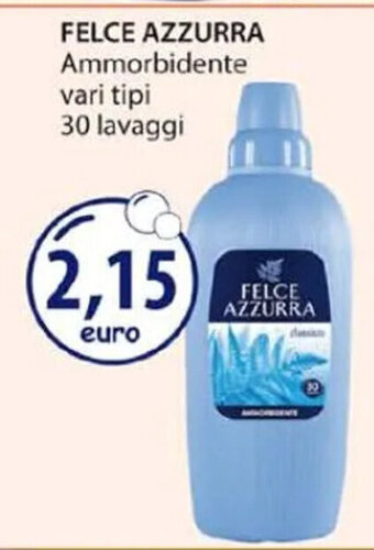 Acqua & Sapone FELCE AZZURRA Ammorbidente vari tipi 30 lavaggi offerta
