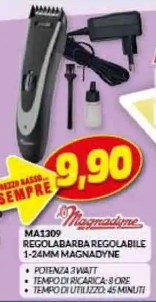 Risparmio Casa MA1309 REGOLABARBA REGOLABILE 1-24MM MAGNADYNE offerta