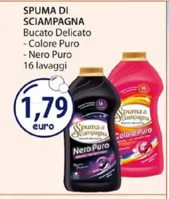 Acqua & Sapone SPUMA DI SCIAMPAGNA Bucato Delicato - Colore Puro - Nero Puro 16 lavaggi offerta
