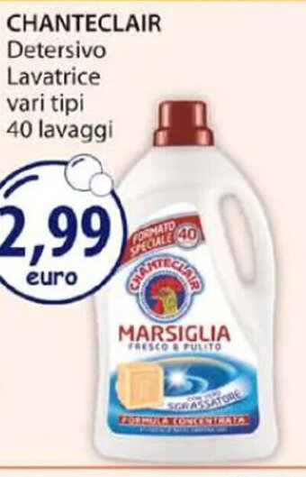 Acqua & Sapone CHANTECLAIR Detersivo Lavatrice vari tipi 40 lavaggi offerta