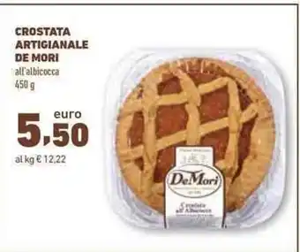 Conad CROSTATA ARTIGIANALE DE MORI all'albicocca 450g offerta