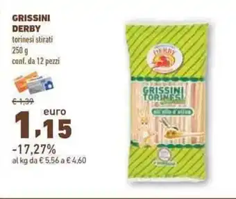 Conad GRISSINI DERBY torinesi stirati 250g conf. da 12 pezzi offerta