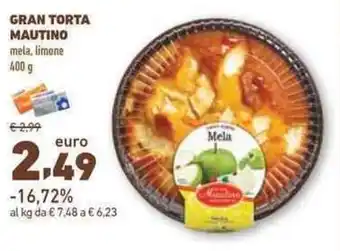 GRAN TORTA MAUTINO mela, limone 400g