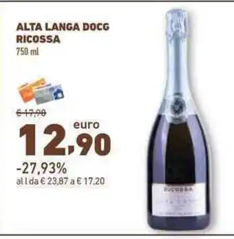 Conad ALTA LANGA DOCG RICOSSA 750ml offerta